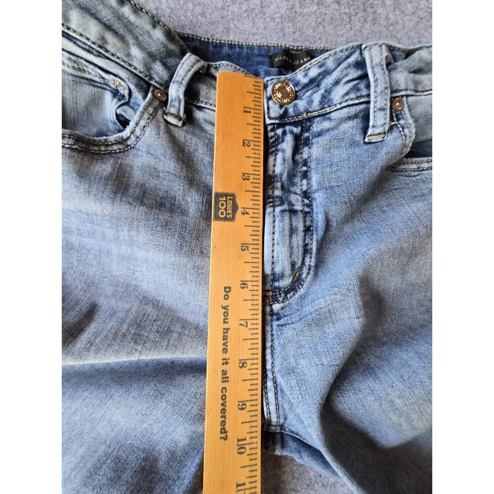 Silver Women's Jeans Avery Slim Boot Mid Rise Stretch Bootcut Western 30